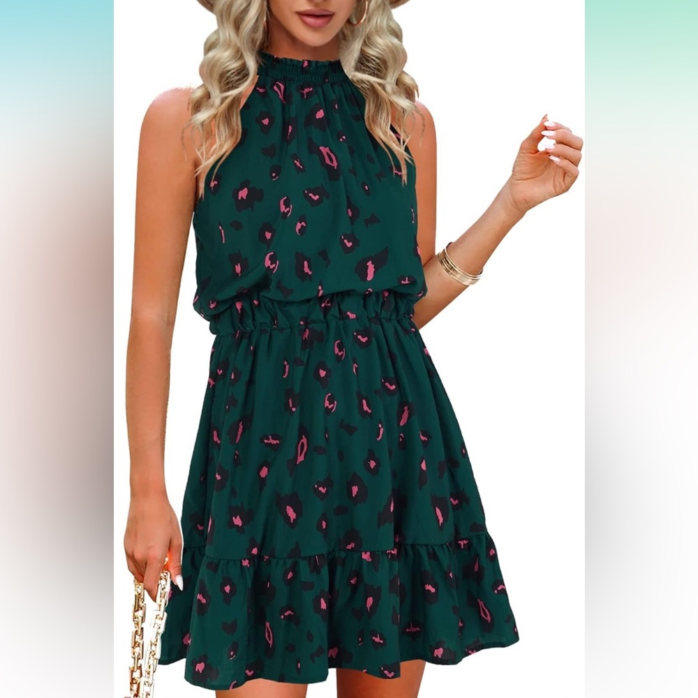 Ruffle Halter Dress